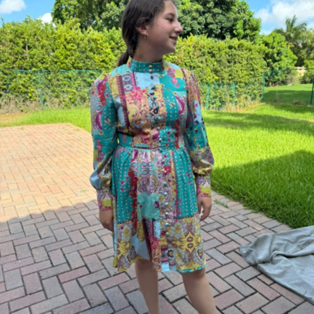 Patterned Colorful Dress